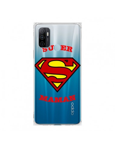 Coque Oppo A53 / A53s Super Maman Transparente - Laetitia