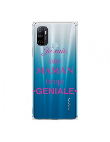 Coque Oppo A53 / A53s Je suis une maman trop géniale Transparente - Laetitia