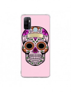 Coque Oppo A53 / A53s Tête de Mort Mexicaine Rose...