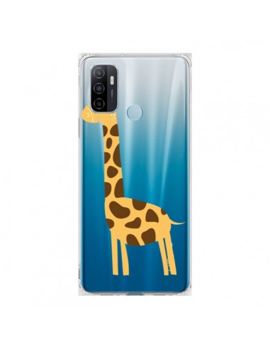 Coque Oppo A53 / A53s Girafe Giraffe Animal Savane Transparente - Petit Griffin