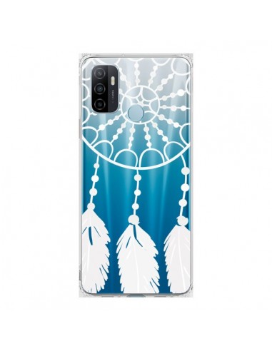 Coque Oppo A53 / A53s Attrape Rêves Blanc Dreamcatcher Transparente - Petit Griffin