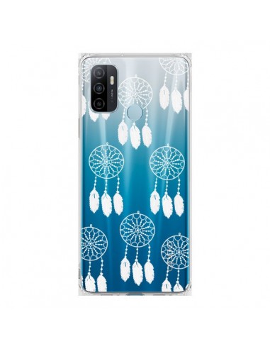 Coque Oppo A53 / A53s Attrape Rêves Blanc Dreamcatcher Mini Transparente - Petit Griffin