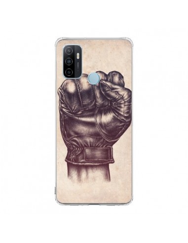 Coque Oppo A53 / A53s Fight Poing Cuir - Lassana