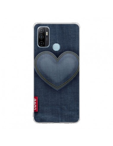 Coque Oppo A53 / A53s Love Coeur en Jean - Lassana