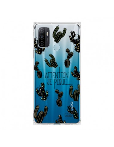 Coque Oppo A53 / A53s Cactus Je Pique Transparente - Lolo Santo