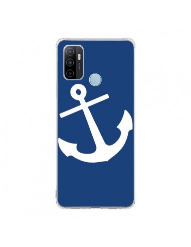 Coque Oppo A53 / A53s Ancre Navire Navy Blue Anchor - Mary Nesrala