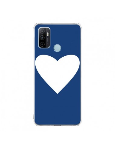 Coque Oppo A53 / A53s Coeur Navy Blue Heart - Mary Nesrala