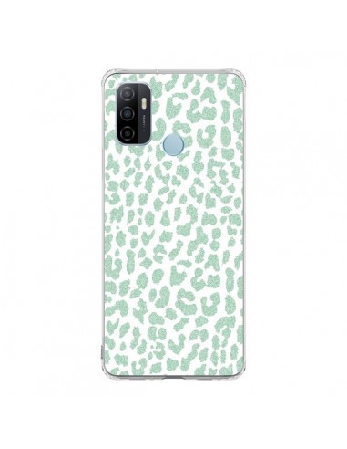 Coque Oppo A53 / A53s Leopard Menthe Mint - Mary Nesrala