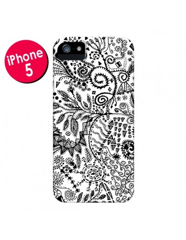 Coque Azteque Blanc et Noir pour iPhone 5 et 5S - Eleaxart