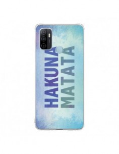 Coque Oppo A53 / A53s Hakuna Matata Roi Lion Bleu - Mary...