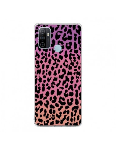 Coque Oppo A53 / A53s Leopard Hot Rose Corail - Mary Nesrala