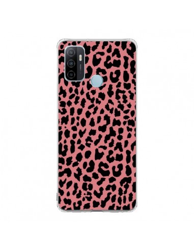 Coque Oppo A53 / A53s Leopard Corail Neon - Mary Nesrala