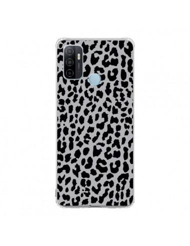 Coque Oppo A53 / A53s Leopard Gris Neon - Mary Nesrala