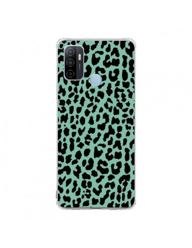 Coque Oppo A53 / A53s Leopard Mint Vert Neon - Mary Nesrala