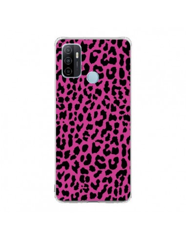 Coque Oppo A53 / A53s Leopard Rose Pink Neon - Mary Nesrala