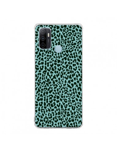 Coque Oppo A53 / A53s Leopard Turquoise Neon - Mary Nesrala