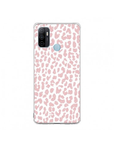 Coque Oppo A53 / A53s Leopard Rose Corail - Mary Nesrala
