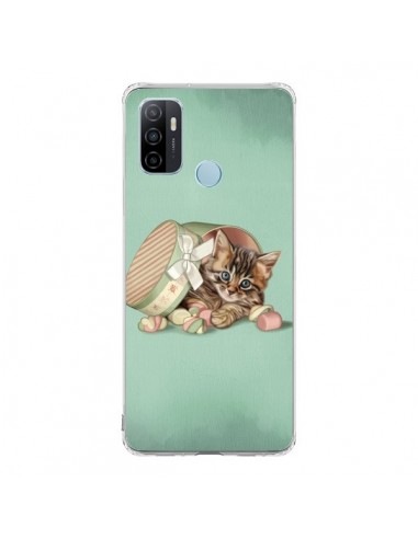 Coque Oppo A53 / A53s Chaton Chat Kitten Boite Bonbon Candy - Maryline Cazenave