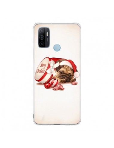Coque Oppo A53 / A53s Chien Dog Pere Noel Christmas Boite - Maryline Cazenave