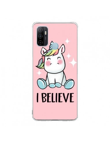 Coque Oppo A53 / A53s Licorne I Believe - Maryline Cazenave