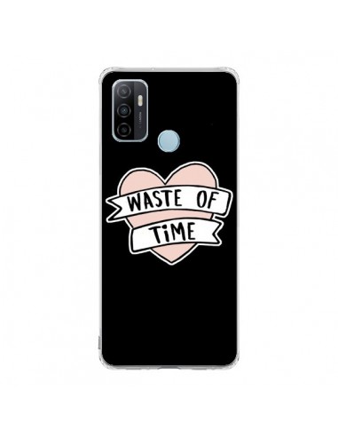 Coque Oppo A53 / A53s Waste of Time Coeur - Maryline Cazenave