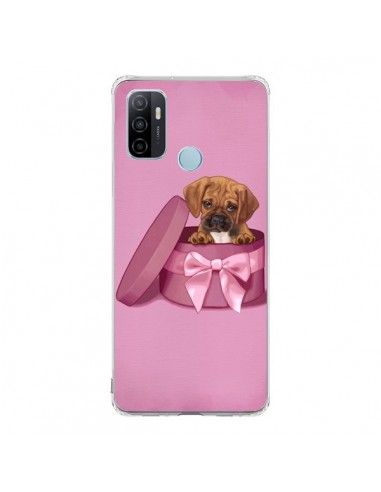 Coque Oppo A53 / A53s Chien Dog Boite Noeud Triste - Maryline Cazenave