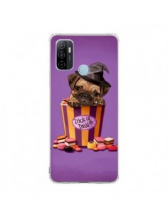 Coque Oppo A53 / A53s Chien Dog Halloween Sorciere Bonbon...
