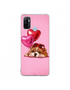 Coque Oppo A53 / A53s Chien Dog Lunettes Coeur Ballon -...