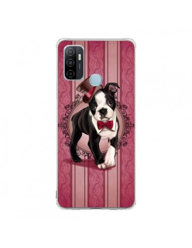 Coque Oppo A53 / A53s Chien Dog Gentleman Noeud Papillon Chapeau - Maryline Cazenave