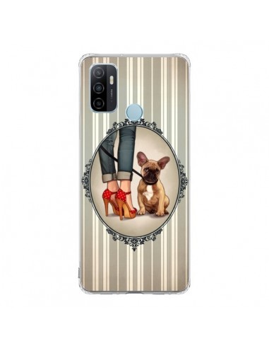 Coque Oppo A53 / A53s Lady Jambes Chien Dog - Maryline Cazenave