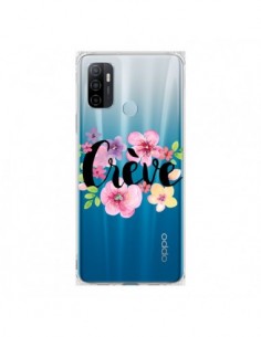 Coque Oppo A53 / A53s Crève Fleurs Transparente -...
