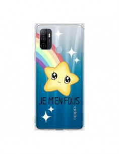 Coque Oppo A53 / A53s Etoile Je M'en Fous Transparente -...