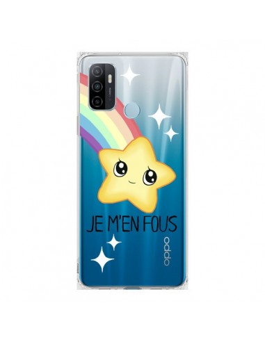 Coque Oppo A53 / A53s Etoile Je M'en Fous Transparente - Maryline Cazenave