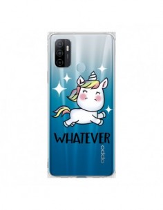 Coque Oppo A53 / A53s Licorne Whatever Transparente -...