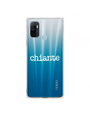 Coque Oppo A53 / A53s Chiante Blanc Transparente - Maryline Cazenave