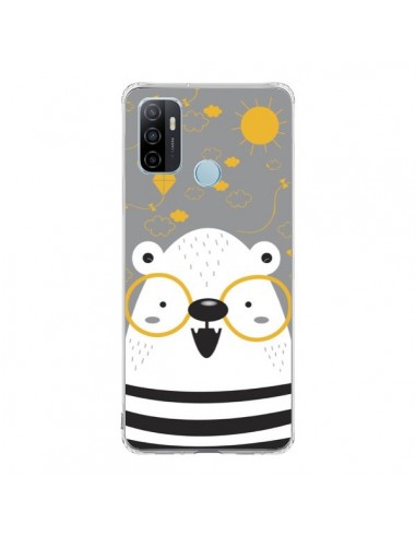 Coque Oppo A53 / A53s Ours à lunettes - Maria Jose Da Luz