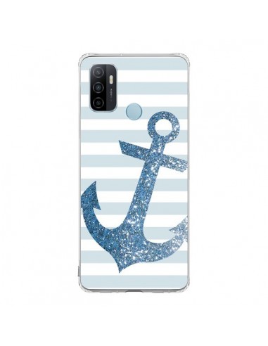 Coque Oppo A53 / A53s Ancre Bleu Navire - Monica Martinez