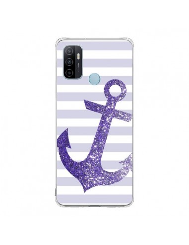 Coque Oppo A53 / A53s Ancre Violet Navire - Monica Martinez