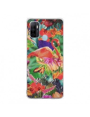 Coque Oppo A53 / A53s Tropical Flamant Rose - Monica Martinez