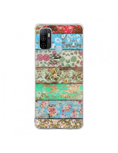 Coque Oppo A53 / A53s Rococo Style Bois Fleur - Maximilian San