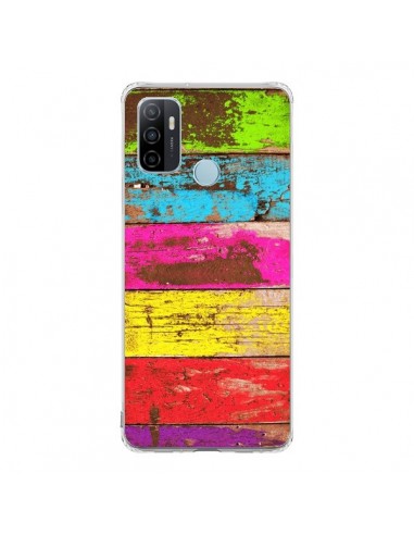 Coque Oppo A53 / A53s Bois Coloré Vintage - Maximilian San