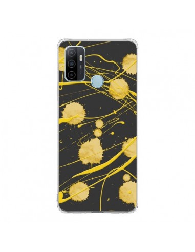 Coque Oppo A53 / A53s Gold Splash Peinture Art - Maximilian San