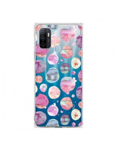 Coque Oppo A53 / A53s Big Watery Dots Pink - Ninola Design