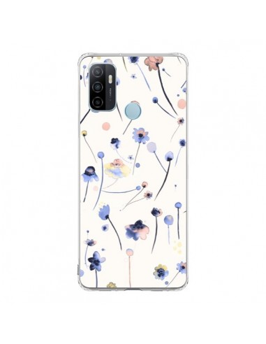 Coque Oppo A53 / A53s Blue Soft Flowers - Ninola Design