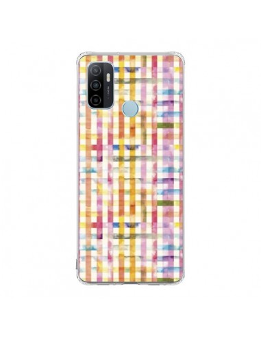 Coque Oppo A53 / A53s Vichy Black Yellow - Ninola Design