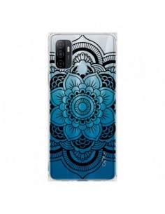 Coque Oppo A53 / A53s Mandala Noir Azteque Transparente -...