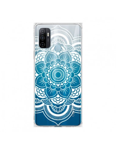 Coque Oppo A53 / A53s Mandala Blanc Azteque Transparente - Nico