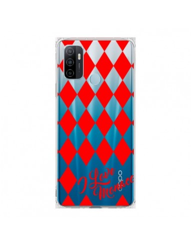 Coque Oppo A53 / A53s I Love Monaco et Losange Rouge - Nico