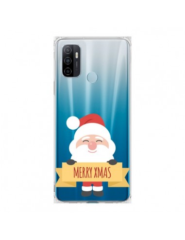 Coque Oppo A53 / A53s Père Noël Merry Christmas transparente - Nico