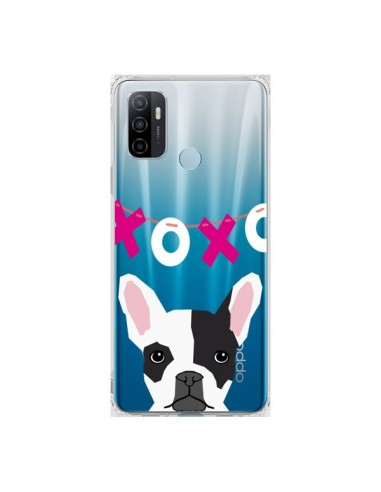 Coque Oppo A53 / A53s Bulldog Français XoXo Chien Transparente - Pet Friendly